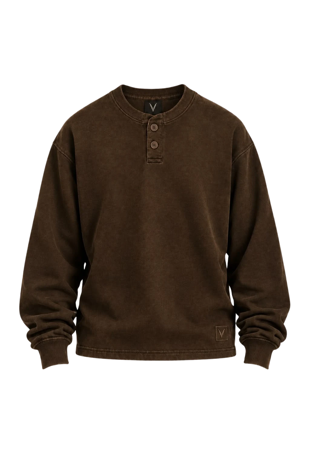 Vervaine chocolate henley front — concept image