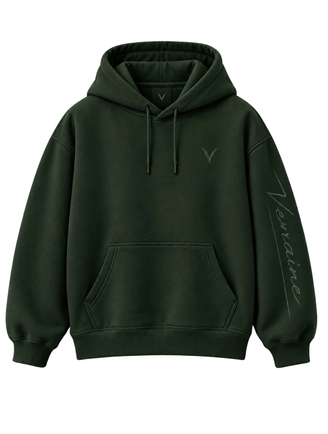 Vervaine forest hoodie front — concept image
