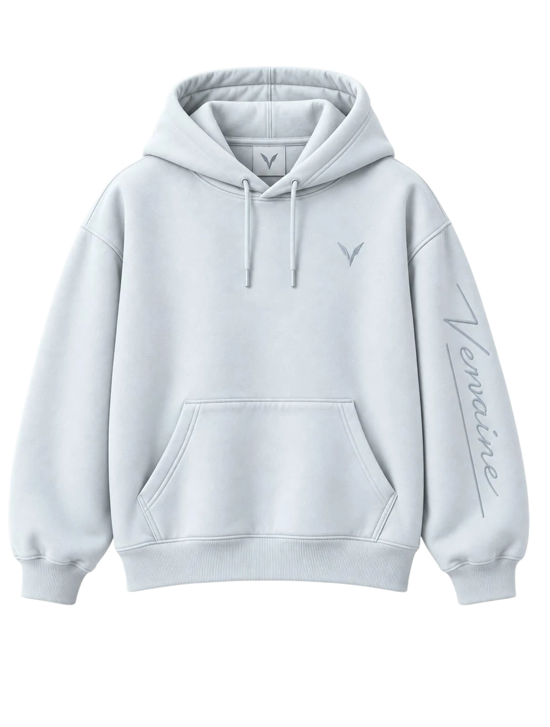 Vervaine ice hoodie front — concept image
