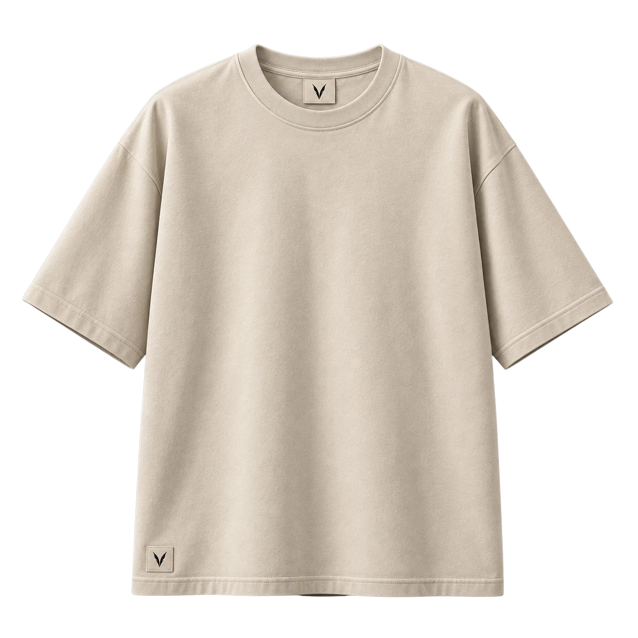 Vervaine sand t shirt front — concept image